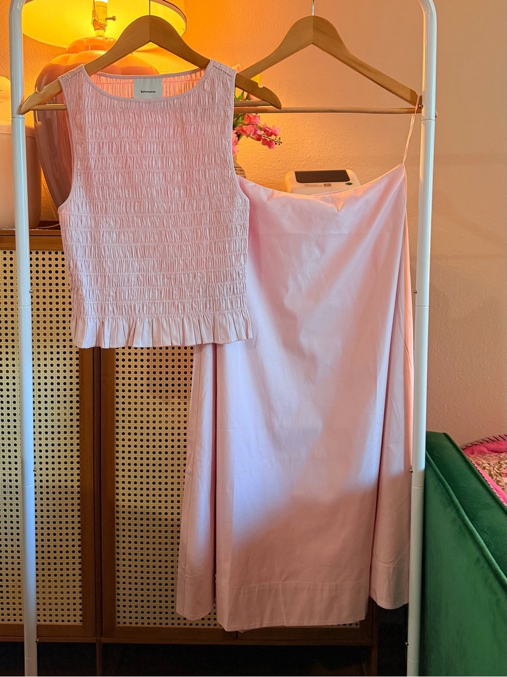 Reformation Laguna Two Piece In Cherry Blossom, brand new, never worn, no flaws. - Picture 4 of 8